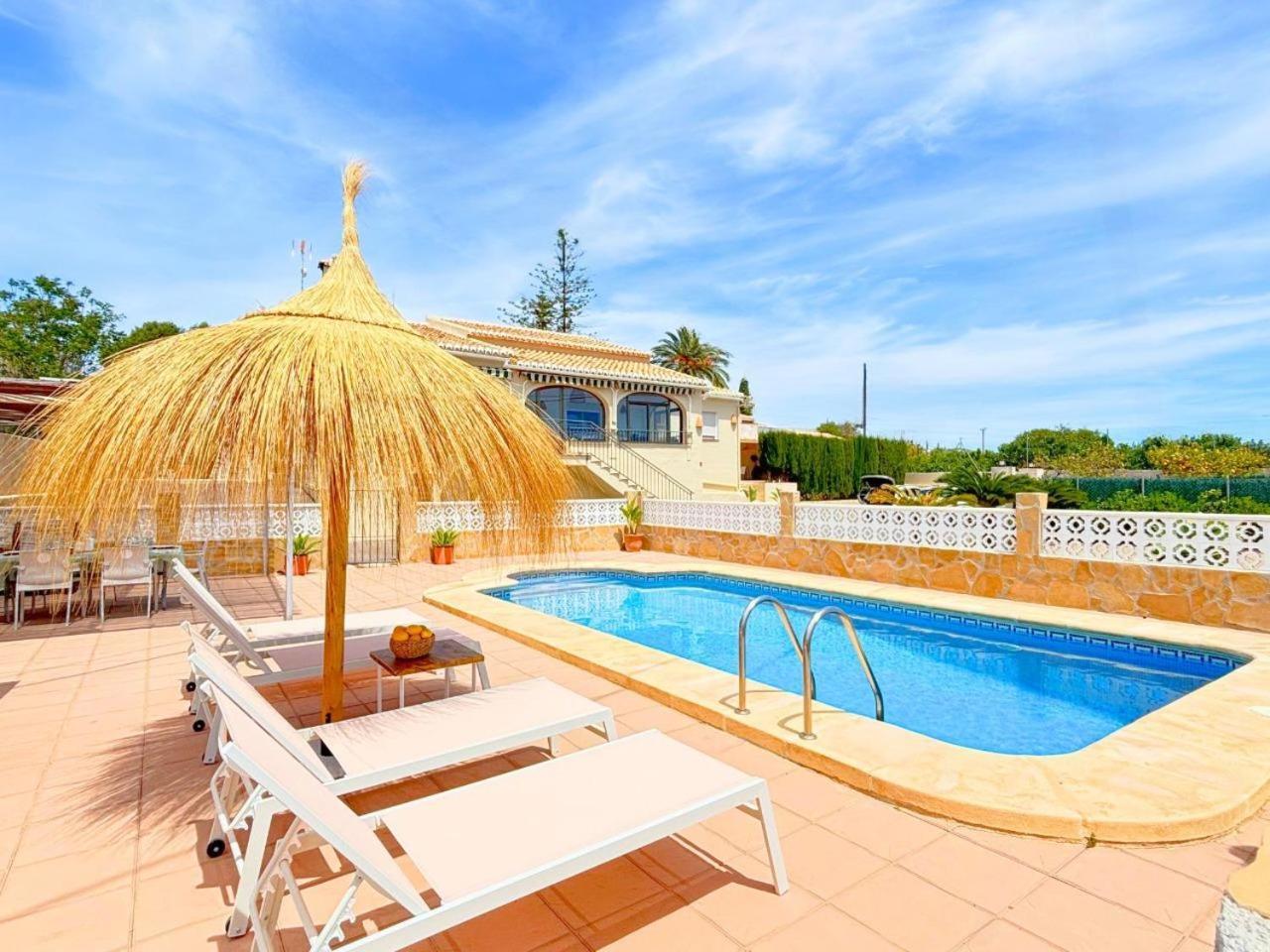 Villa Mediterranea Con Piscina Privada Хавеа Экстерьер фото