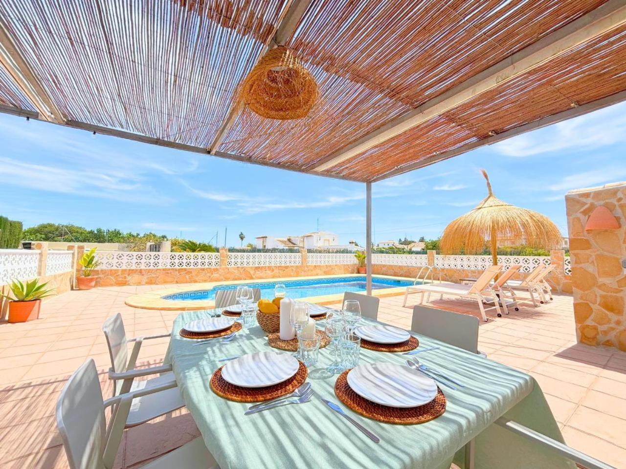 Villa Mediterranea Con Piscina Privada Хавеа Экстерьер фото